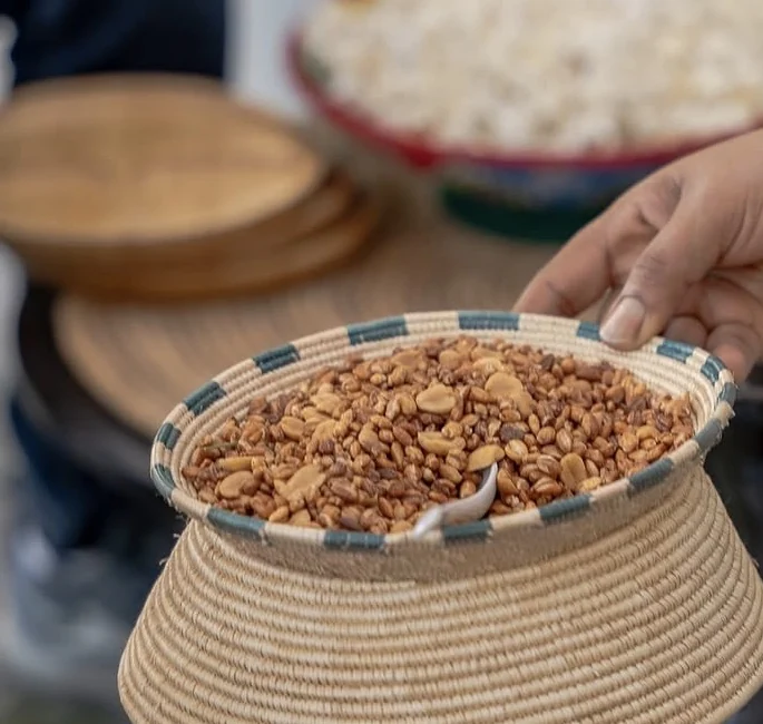 Ethiopian roasted grains, kolo